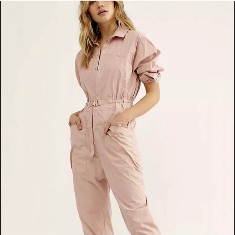 Free People Soft Pink Jumpsuit